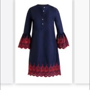 J.Crew eyelet bell sleeve dress